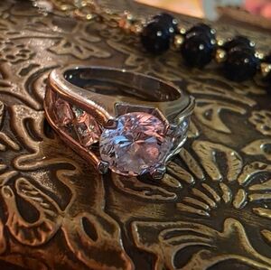 Elegant Silver Ring with Clear Stone